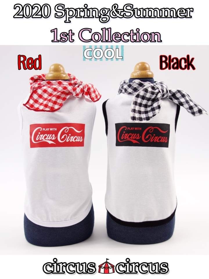 PLAY WITH タンク SSサイズ Red